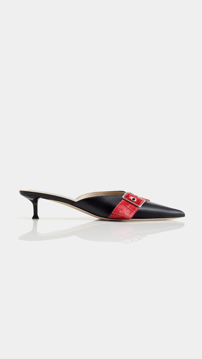 Helix Buckle Mule