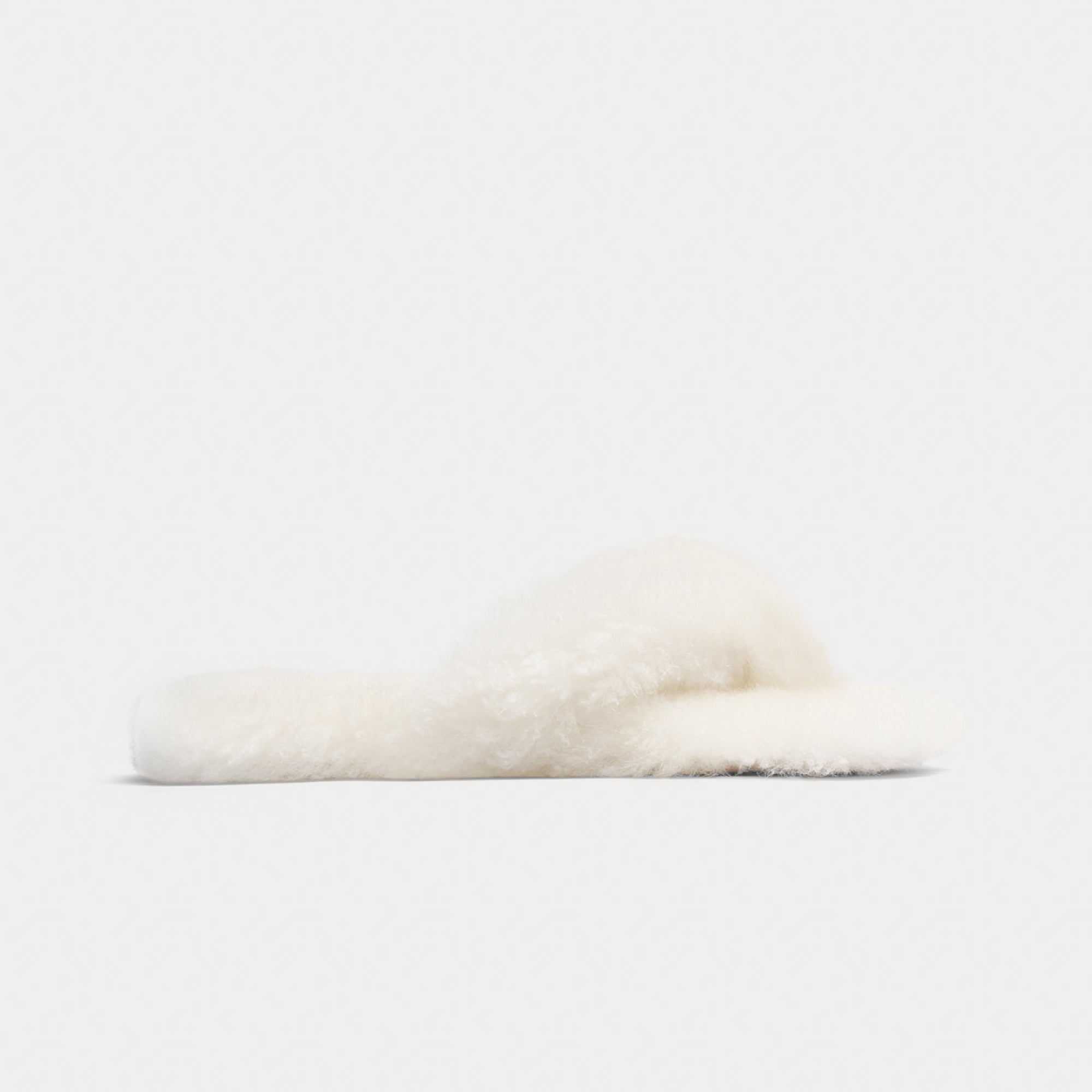 CHRISTEN HOME SLIPPER IN IVORY CASHMERE GOAT SHEARLING