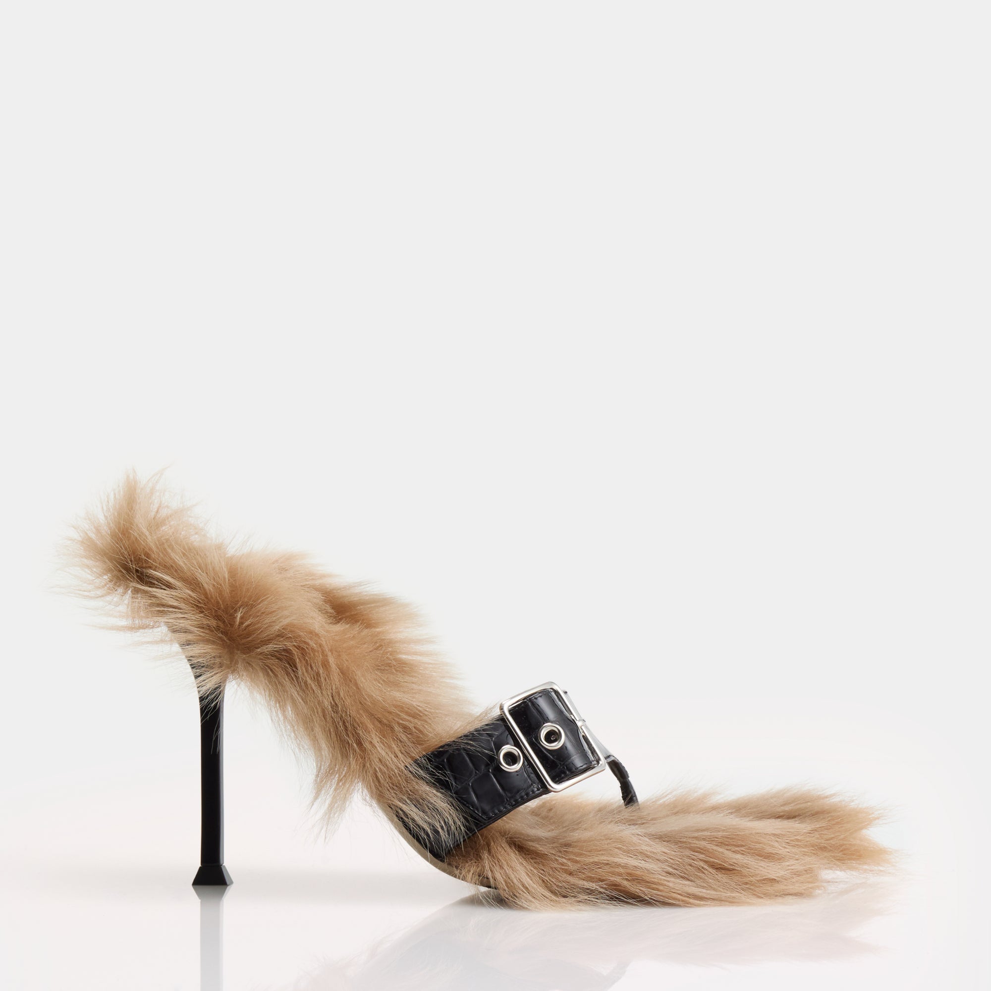 HELIX BUCKLE SHEARLING SANDAL 95
