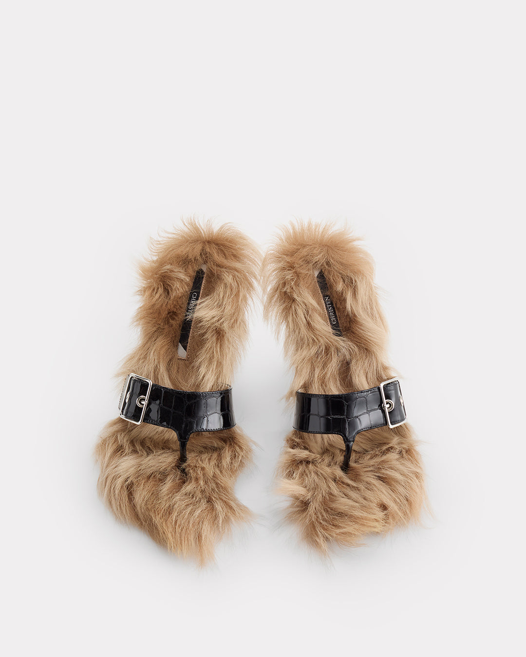 HELIX BUCKLE SHEARLING SANDAL 95