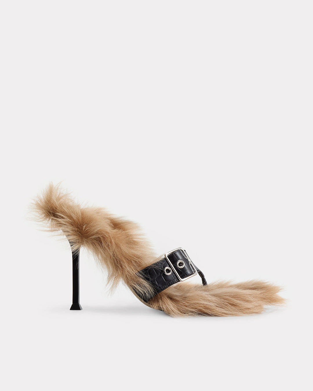 HELIX BUCKLE SHEARLING SANDAL 95