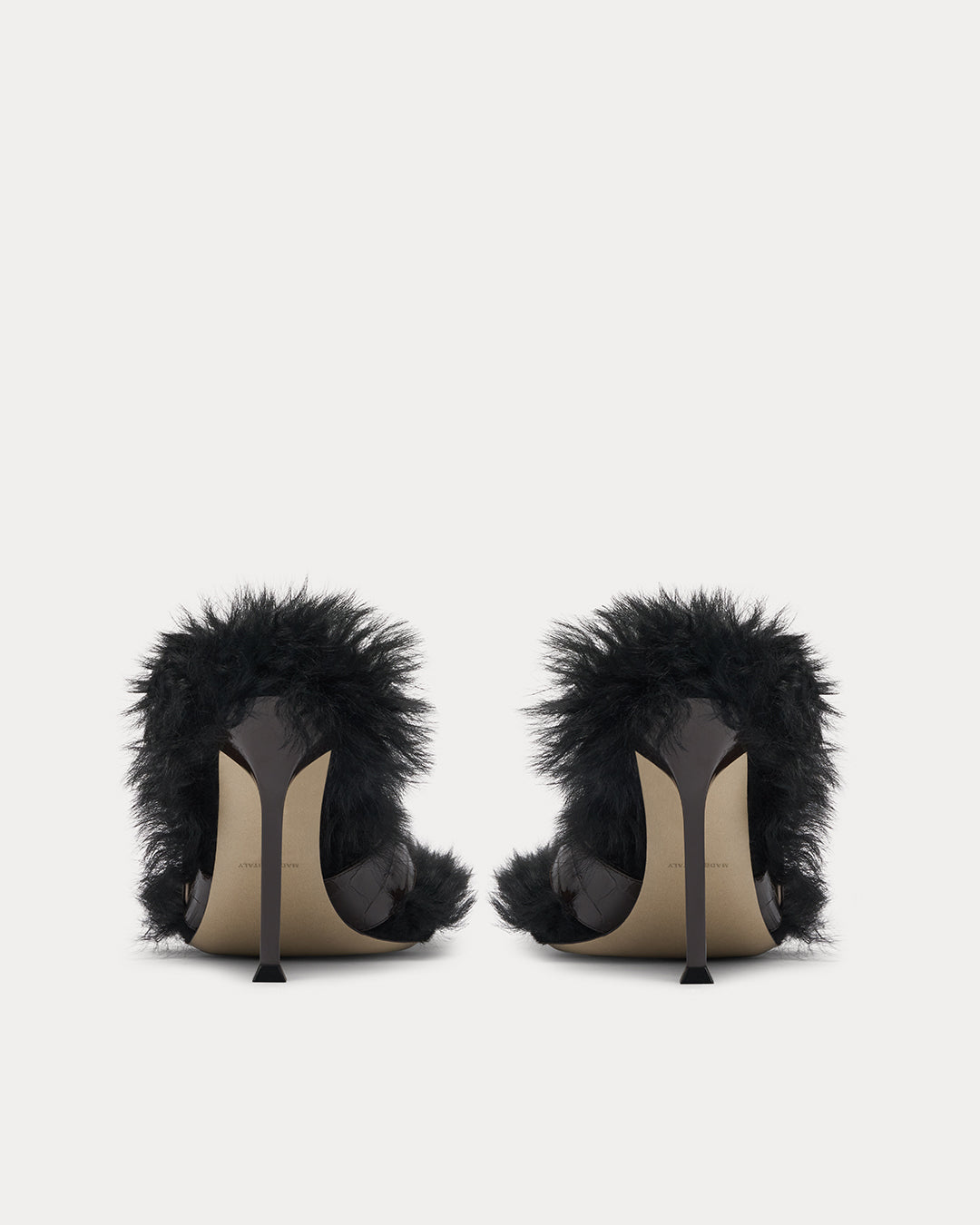 HELIX BUCKLE FUR SANDAL